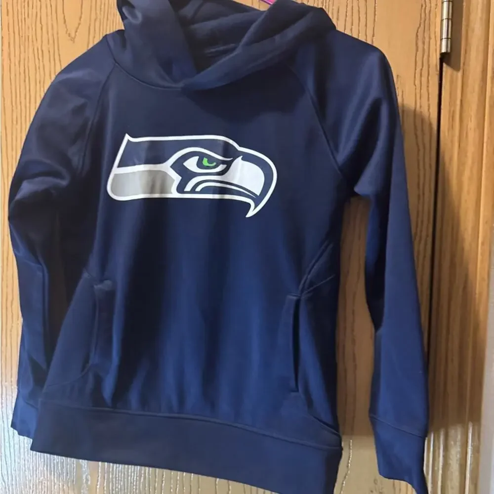Seattle Seahawks Kids Navy Hoodie Size Youth ❤️